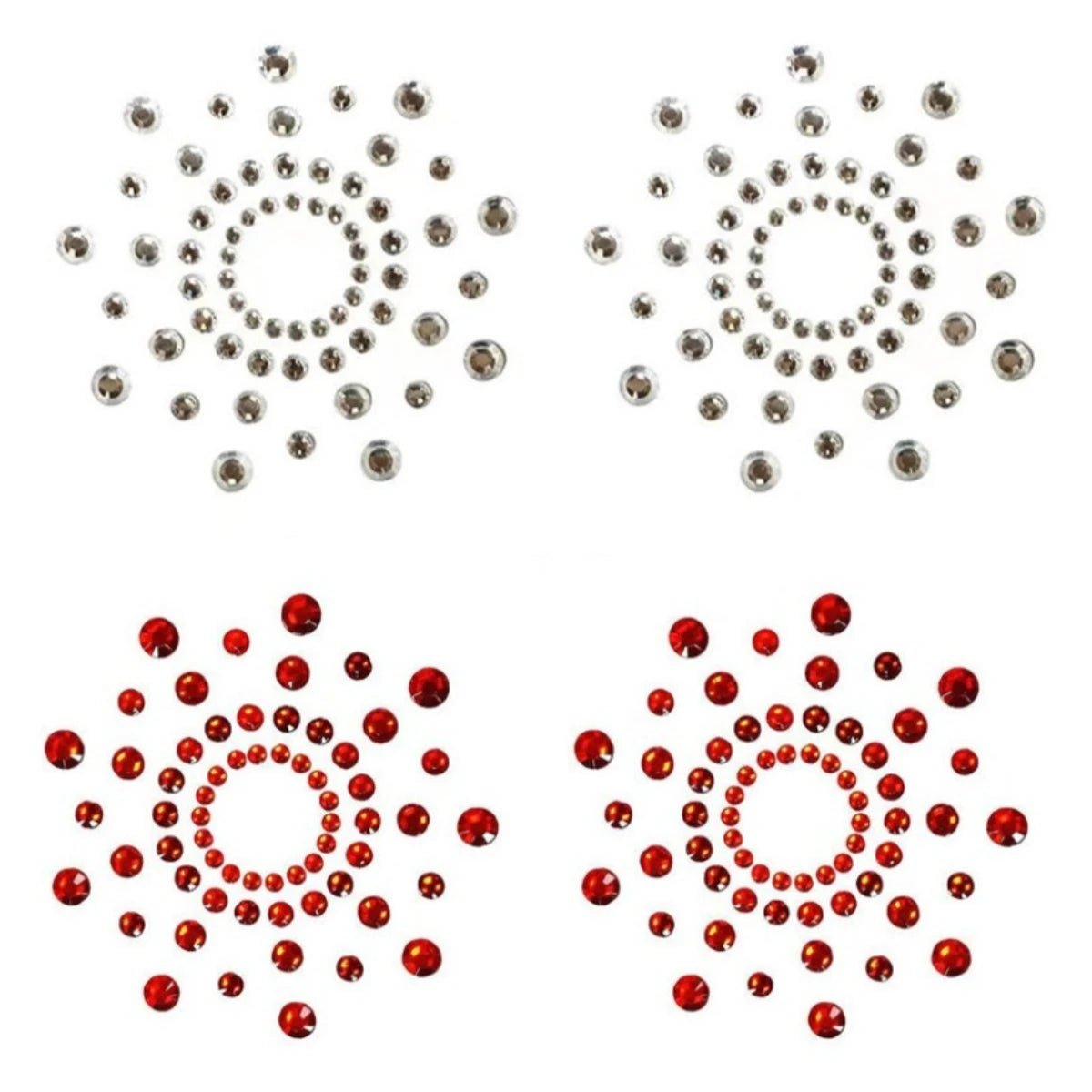 Silicone Rhinestone Nipple Covers - 13
