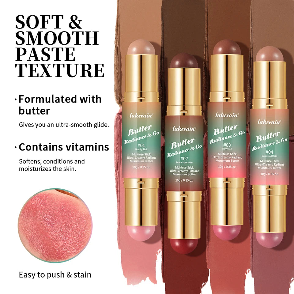 Double Ended Cream Bronzer and Blush Makeup Stick - 15