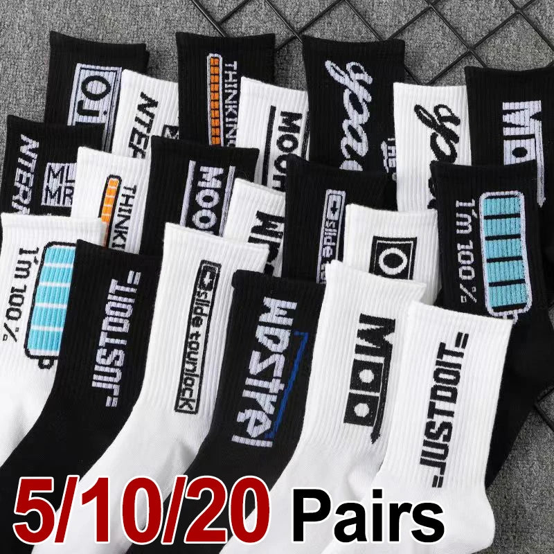 Polyester Elastane Casual Crew Socks - 1