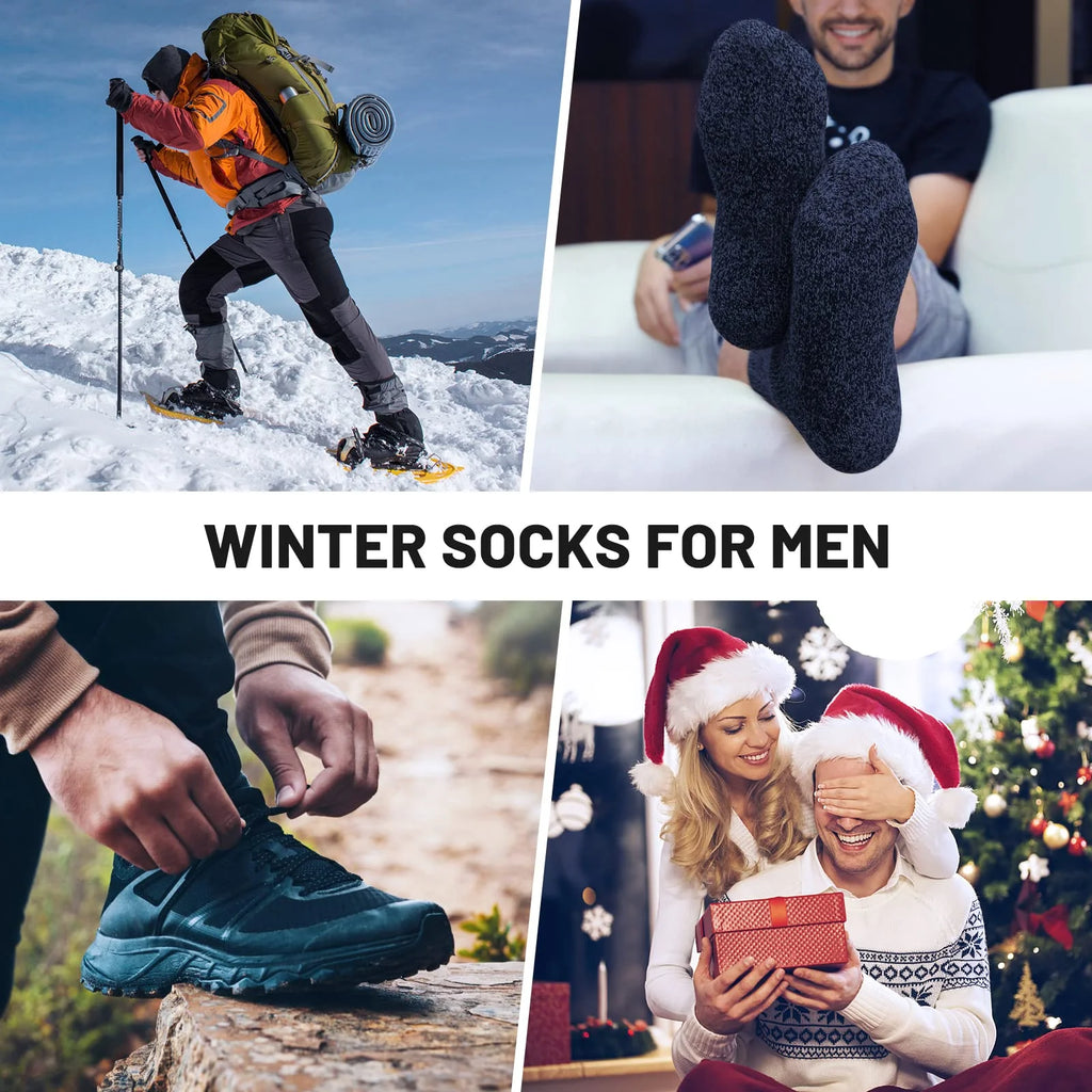 Polyester Elastane Knit Crew Socks Three Pair Set
