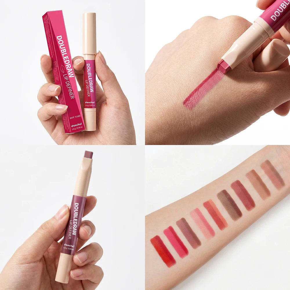 Dual Ended Matte Lip Liner and Gloss Pencil