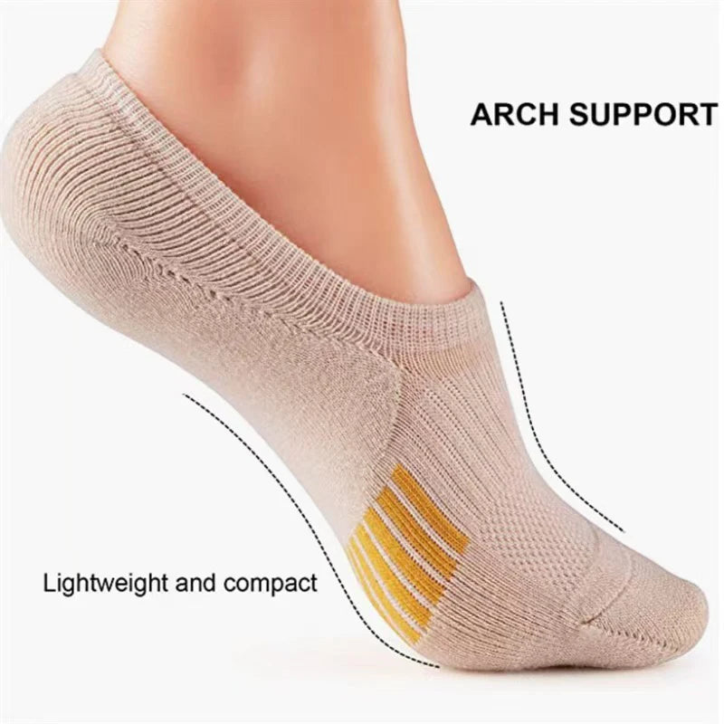Breathable Polyester Invisible Ankle Socks for Women