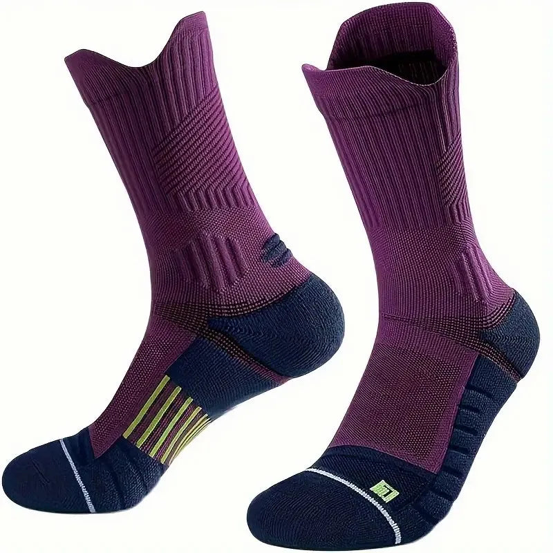 Nylon Elastane Men Athletic Sport Socks