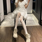 Floral Lace Mesh Women Tights