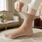 12 Pairs Non Binding Nylon Elastane Crew Socks for Sensitive Feet