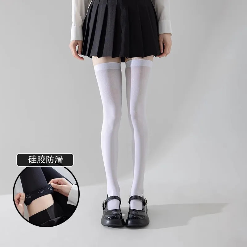Polyester Thigh High Stockings Anti Slip Socks - 14