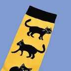 Cotton Cat Pattern Mid Tube Casual Socks
