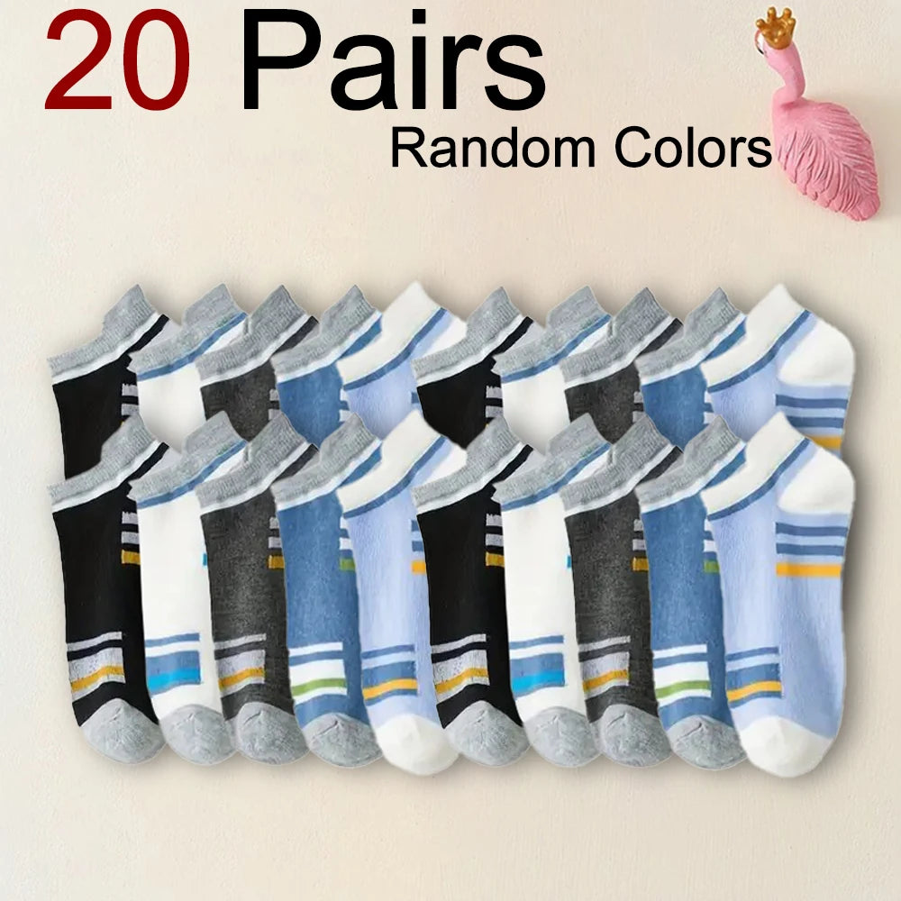 Polyester Spandex Ankle Socks Breathable Sports Casual Footwear