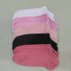 Polyester Elastane Women Ankle Socks 10 Pack