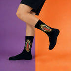 Polyester Elastane Crew Socks Our Lady of Guadalupe Print