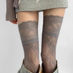 Lace Fishnet Thigh High Stockings