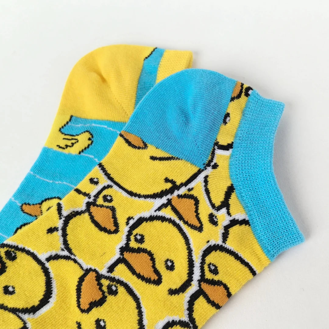 Cotton Cartoon Duck Ankle Socks - 4