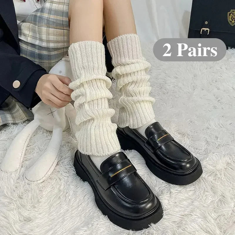 Polyester Elastane Acrylic Leg Warmers for Women