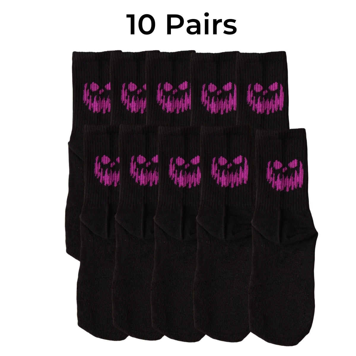Unisex Halloween Themed Polyester Crew Socks - 9