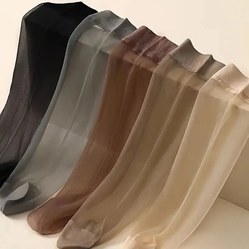 Nylon Spandex Transparent Casual Socks