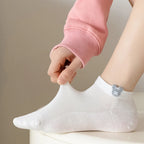 Women Cartoon Knitted Low Tube Casual Socks