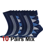 Polyester Elastane Men Business Mid Tube Socks