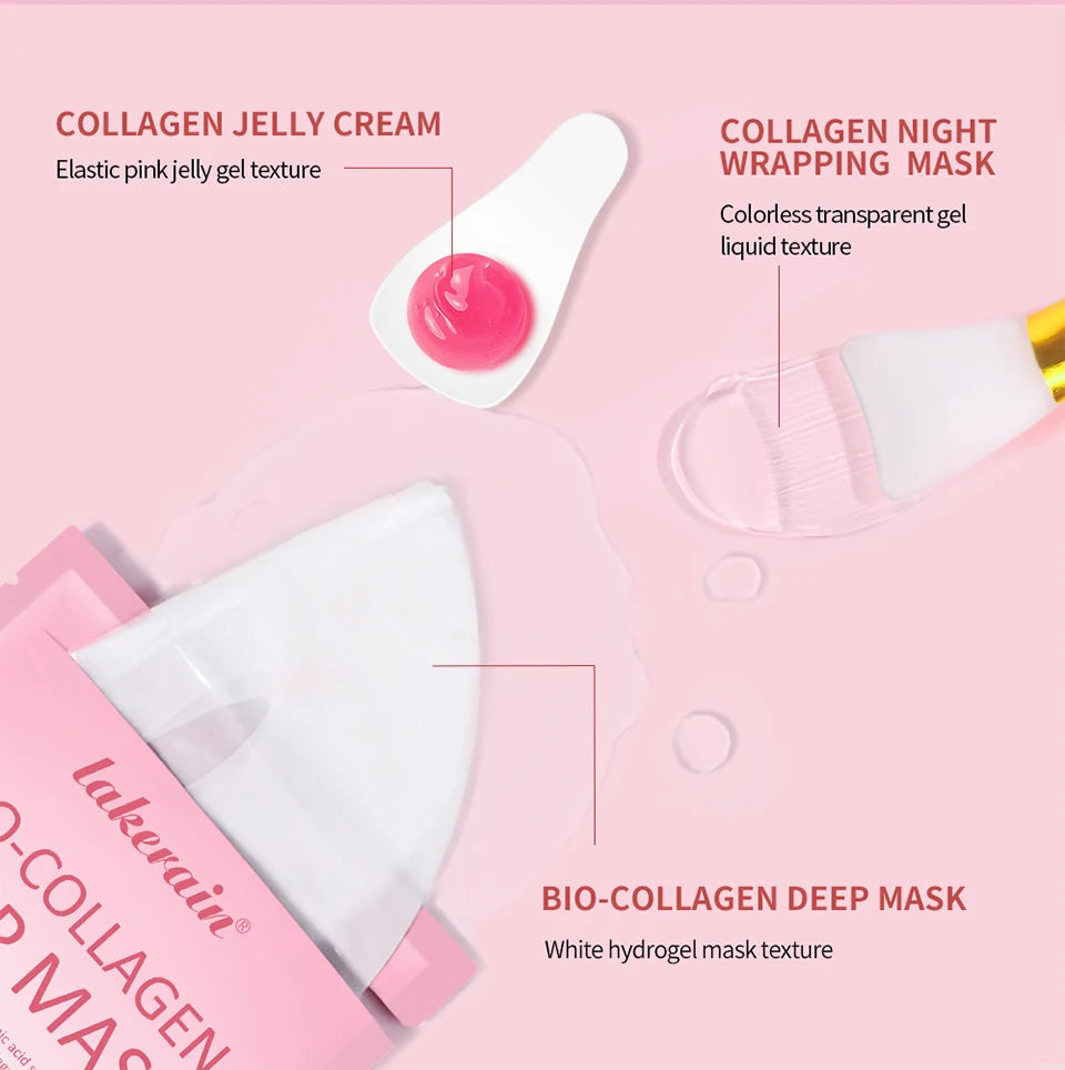 Collagen Skincare Set Deep Nourishment Face Cream and Mask