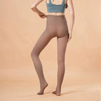 Thermal Fleece Lined Translucent Tights for Women
