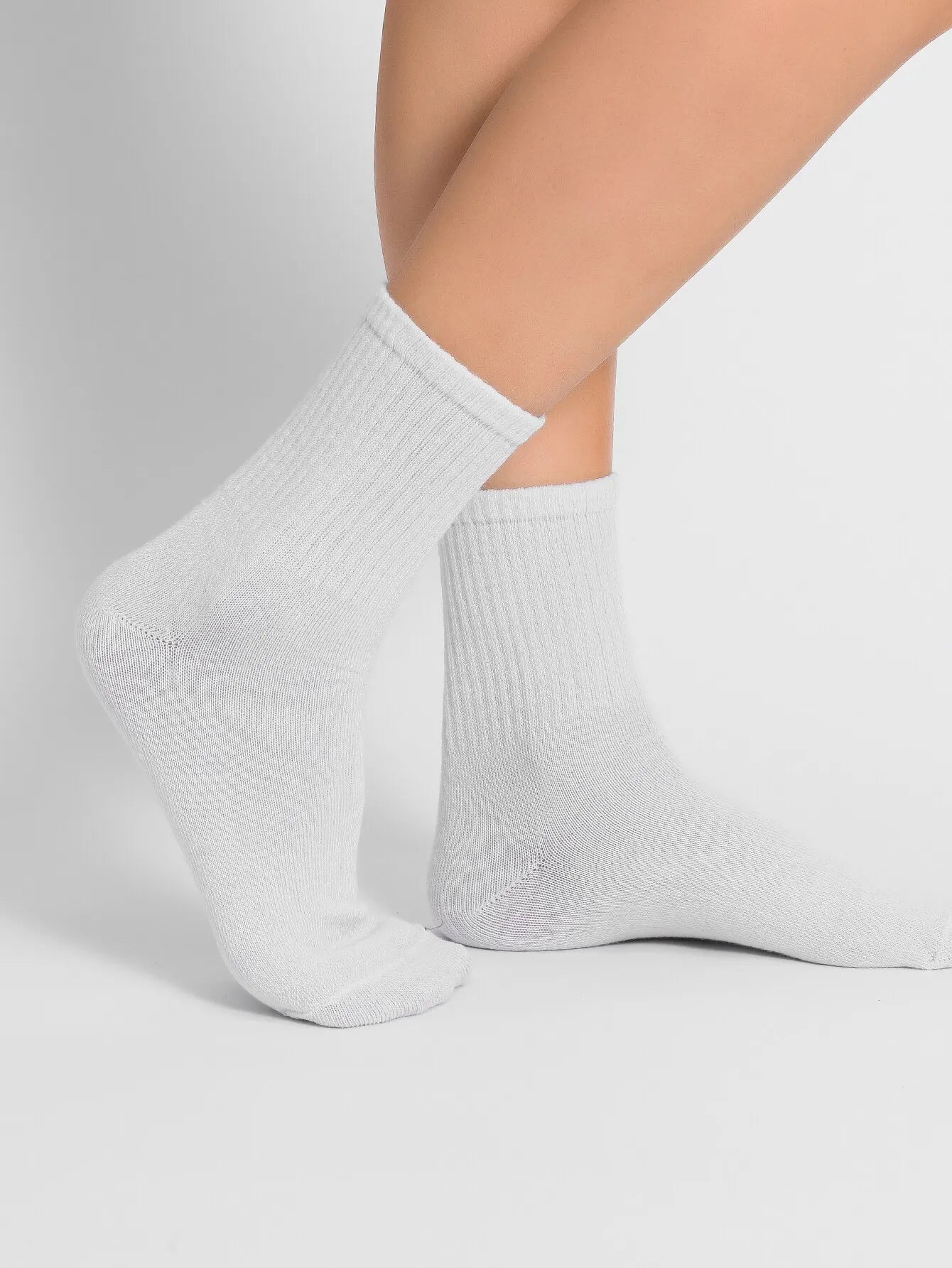 Polyester Spandex Blend Casual Dress Socks - 4