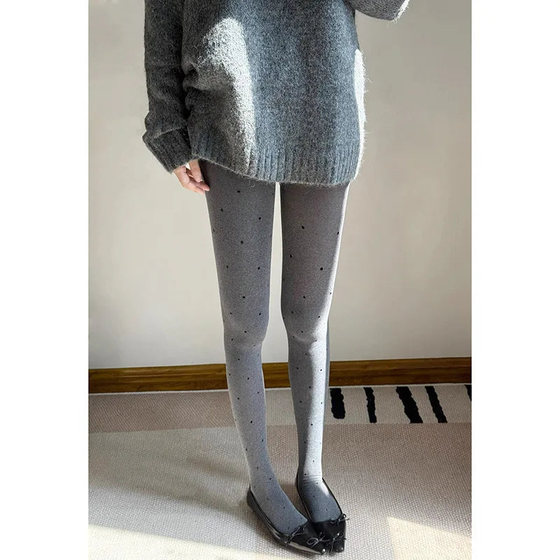 Polka Dot Nylon Pantyhose Tights for Women