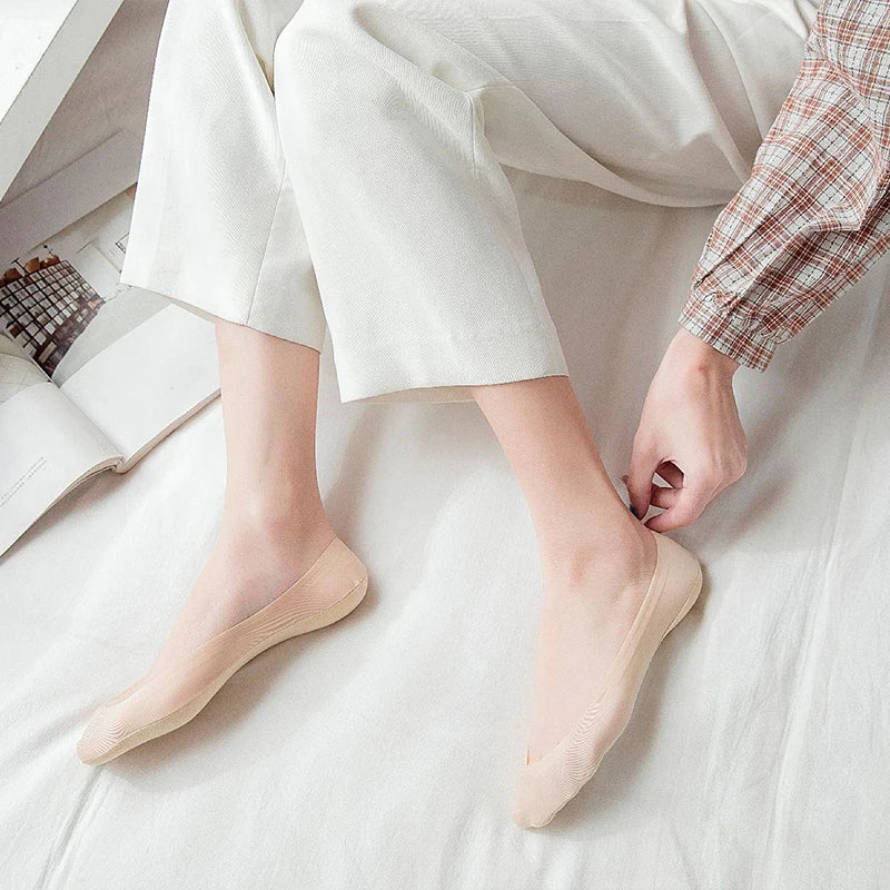 Invisible Polyester Women Boat Socks
