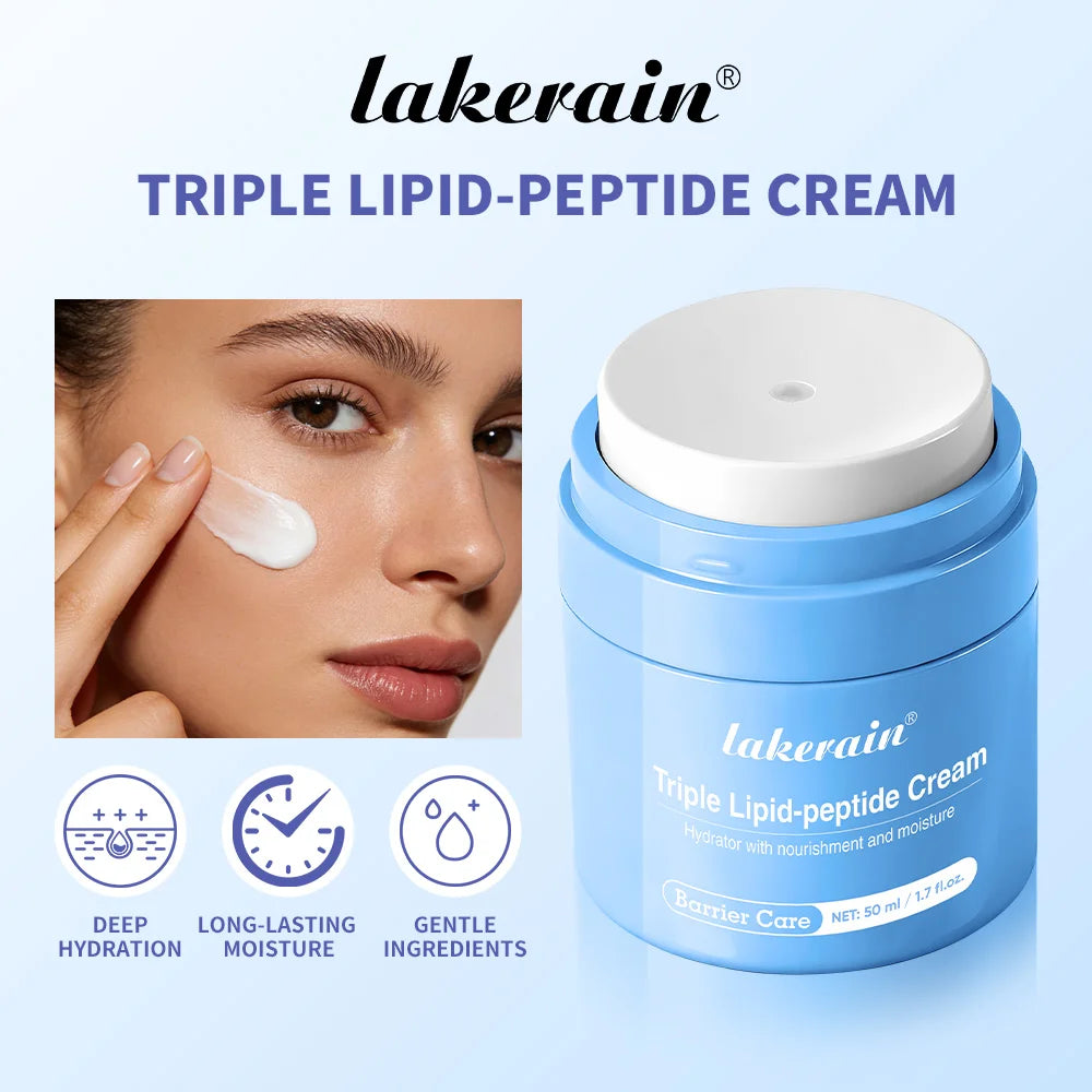Triple Lipid Peptide Face Cream Moisturizing Skin Care Treatment - 3