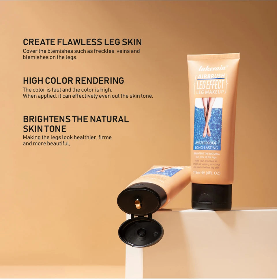 Waterproof Liquid Leg Foundation And Body Concealer With Applicator