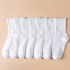 7 Pairs Polyester Elastane Mid Tube Casual Socks