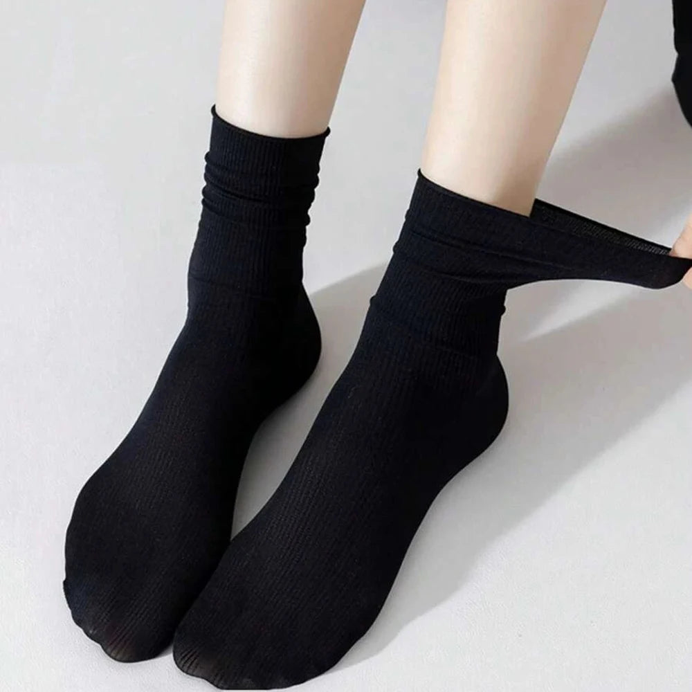 10 Pairs Nylon Elastane Mid Length Casual Socks