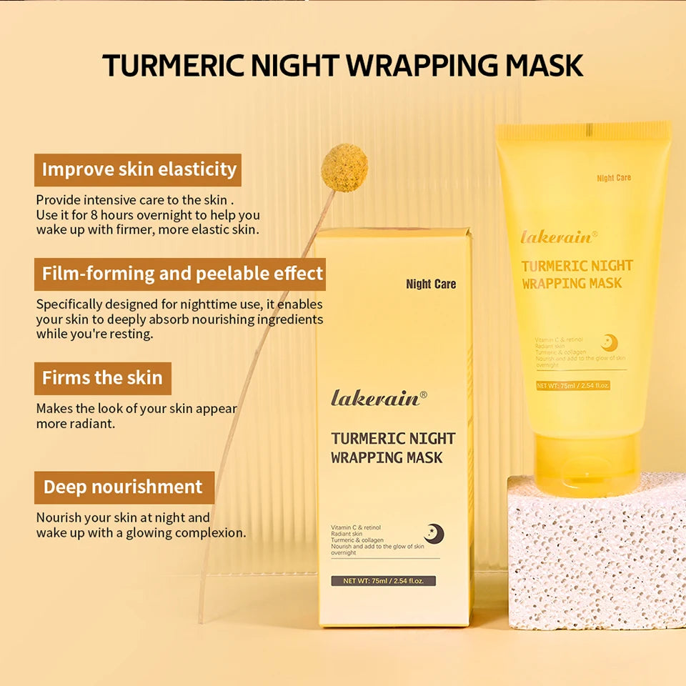 Collagen and Turmeric Peel Off Overnight Facial Mask Duo