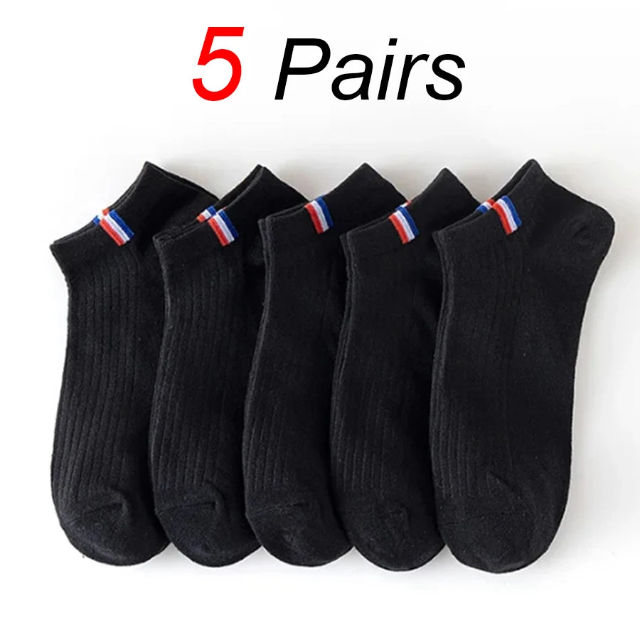 Polyester Blend Low Cut Casual Sports Socks - 22