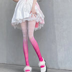 Gradient Pattern Polyester Nylon Tights