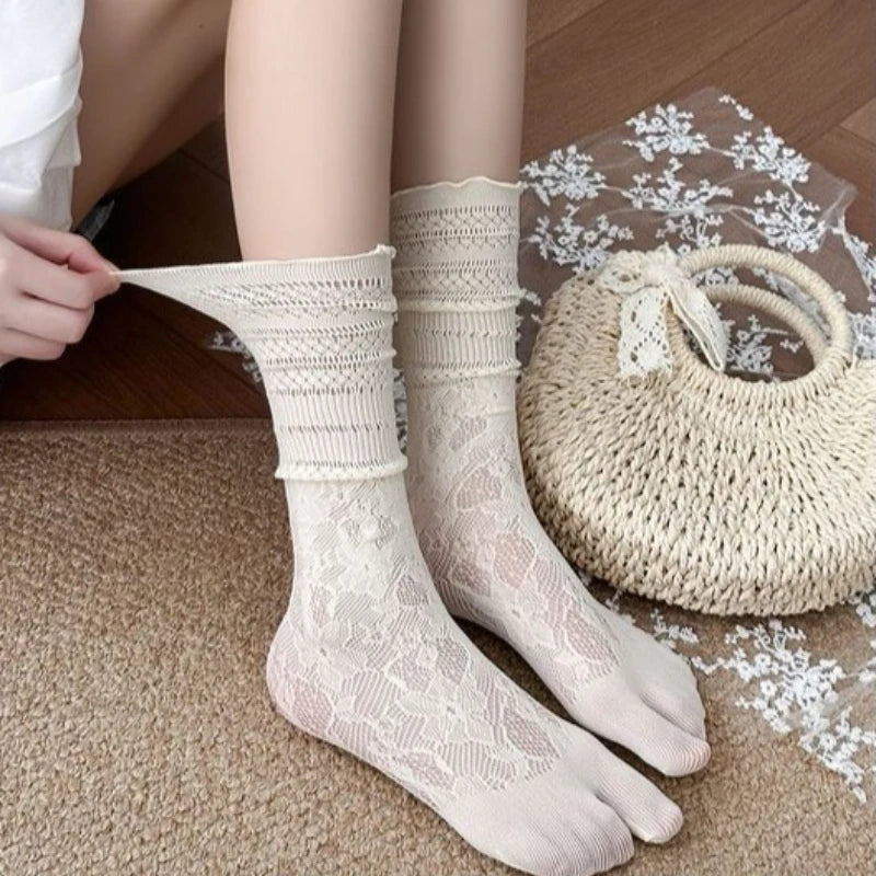 Nylon Elastane Split Toe Tabi Socks