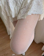 Polyester Elastane Sequin Sheer Pantyhose