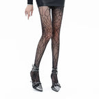 Nylon Elastane Halloween Fishnet Tights Gothic Patterned Stockings