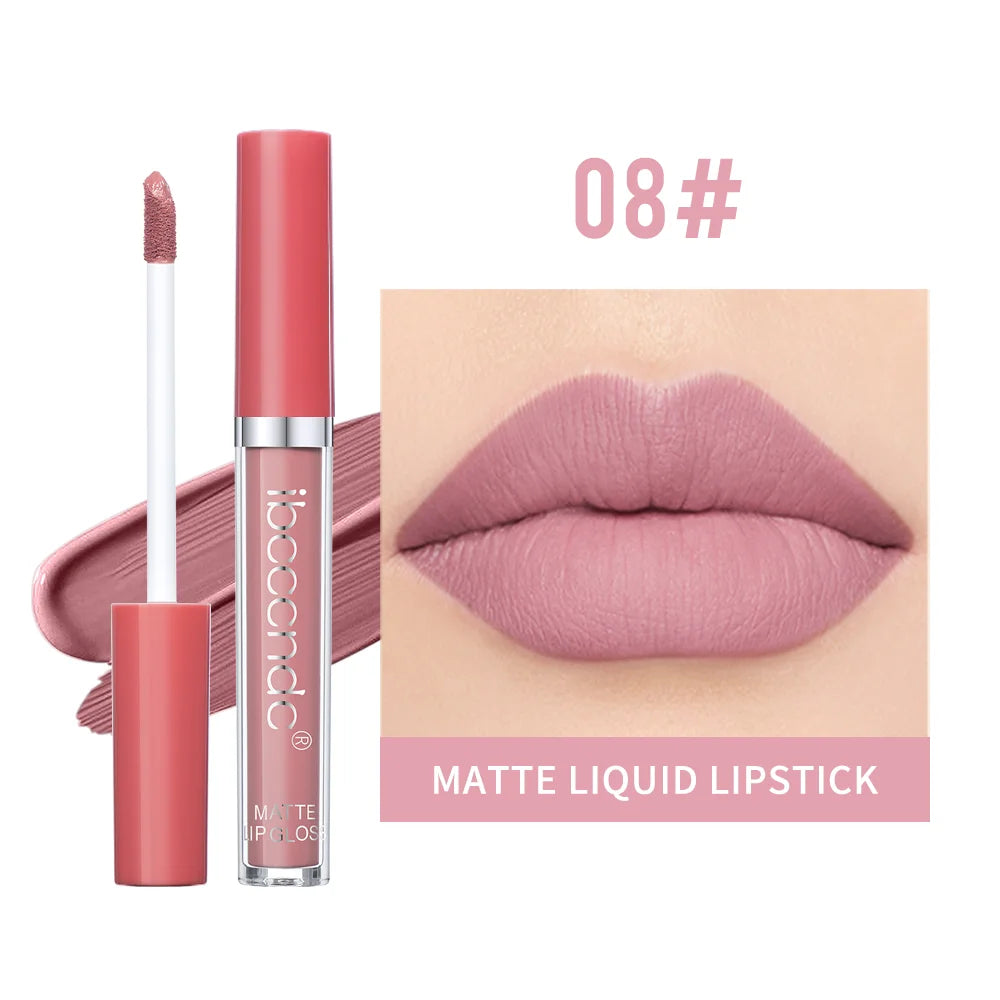 Matte Velvet Liquid Lipstick Waterproof Long Lasting Lip Glaze