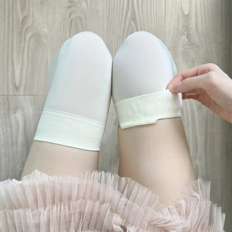 Polyester Thigh High Stockings Anti Slip Socks