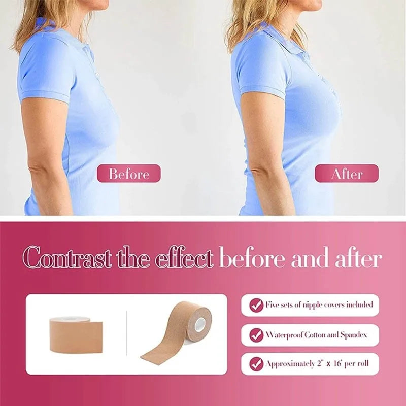 Polyester Adhesive Breast Lift Tape for Body Support