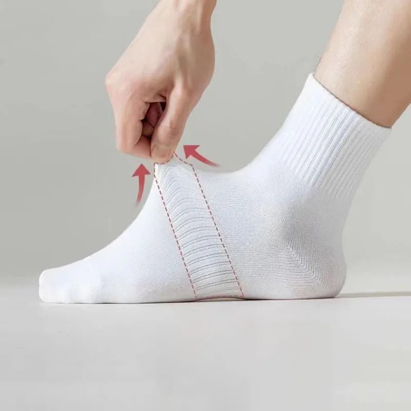 Polyester Blend Mid Calf Crew Socks Multipack