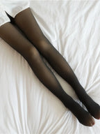 Polyester Elastane Fleece Lined Winter Tights