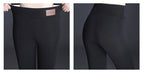 Polyester Lamb Fleece Thermal Leggings High Waist Winter Tights