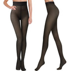 Fleece Lined Translucent Elastic Winter Thermal Leggings