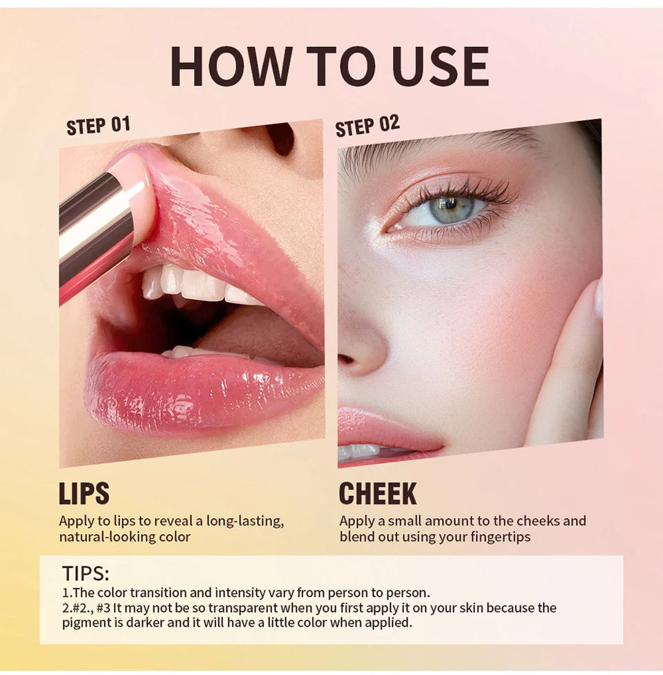 PH Color Changing Lip and Cheek Stain Moisturizing Balm