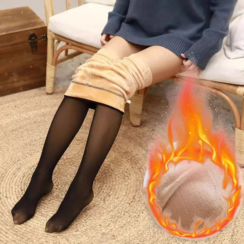 Fleece Lined Thermal Winter Tights For Women