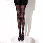 Geometric Pattern Nylon Pantyhose Tights