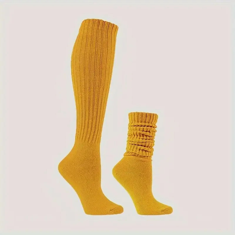 Polyester Elastane Knitted Calf Socks