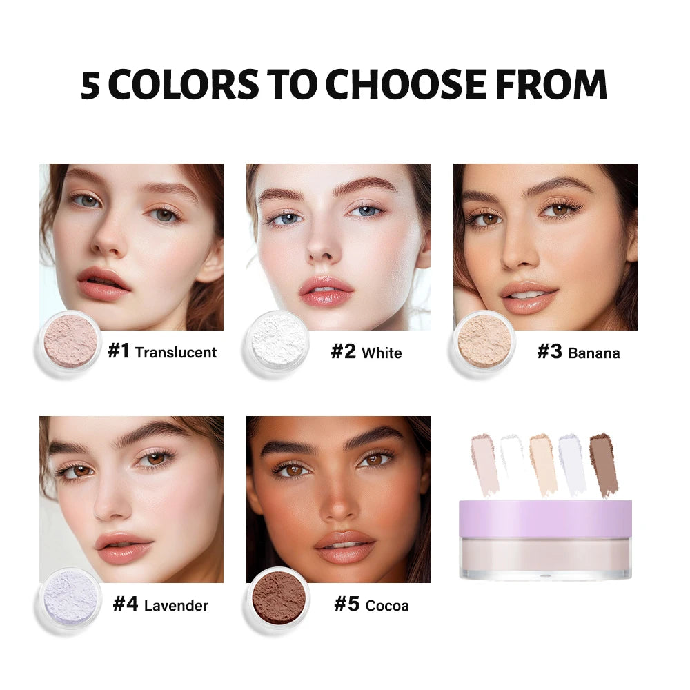 Matte Loose Face Powder for Long Lasting Makeup Setting - 2