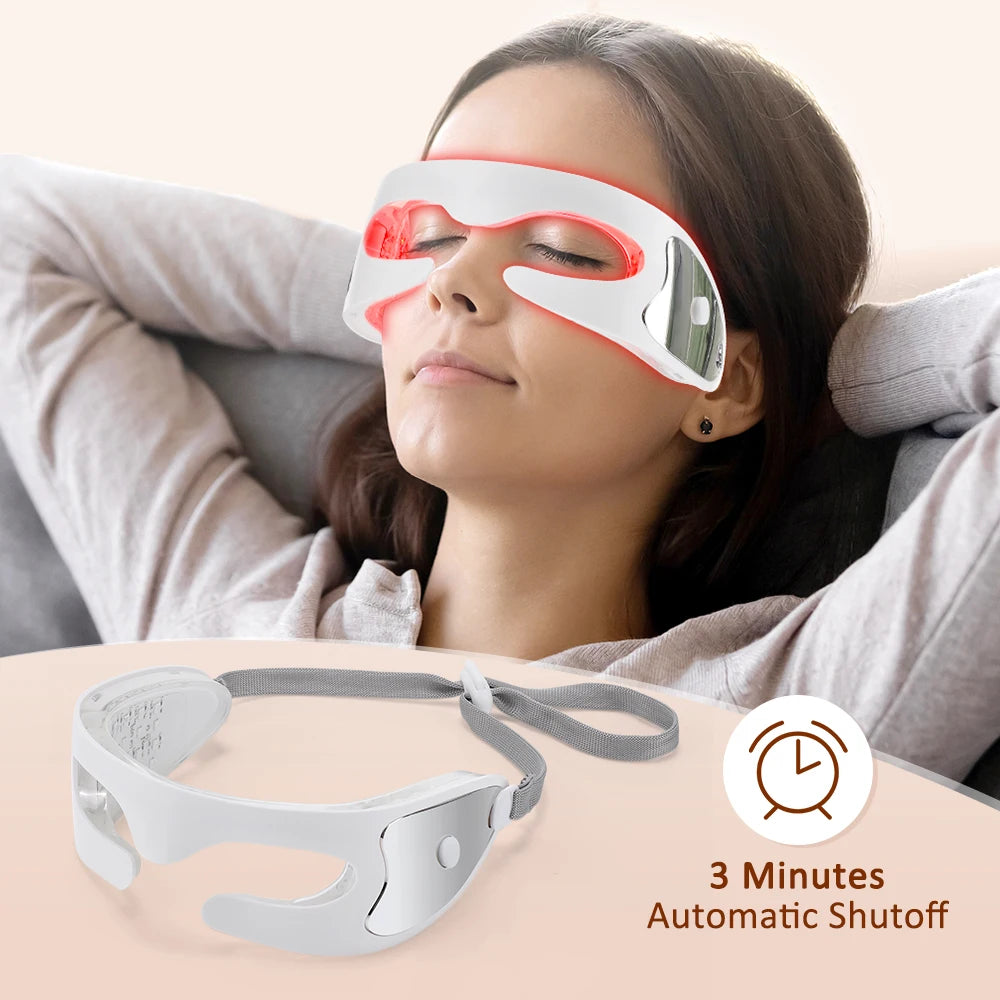 3D LED Red Light Vibration Eye Massager for Fatigue Relief