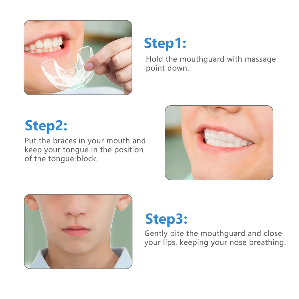 3 Stage Kids Silicone Dental Alignment Trainer Retainer Set